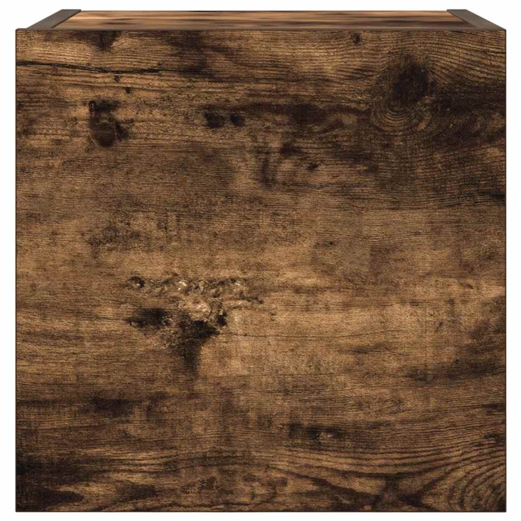 Wall Mounted TV Cabinet 4 pcs Smoked Oak 30.5x30x30 cm