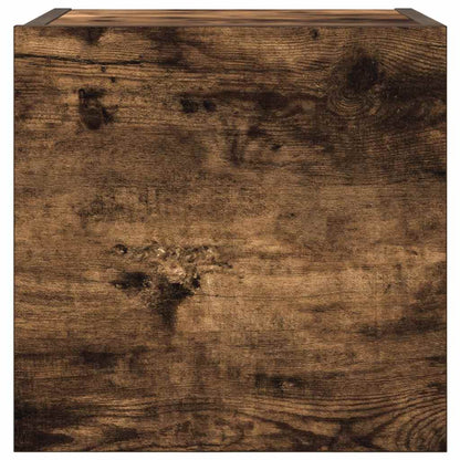 Wall Mounted TV Cabinet 4 pcs Smoked Oak 30.5x30x30 cm