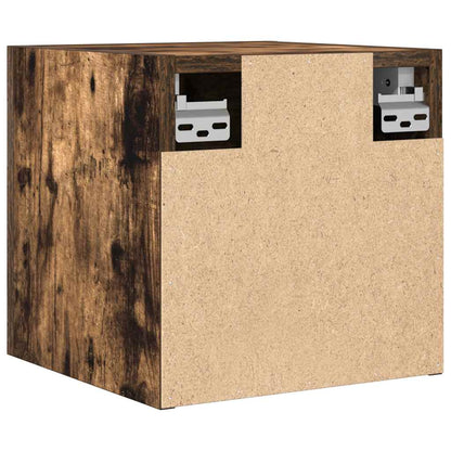 Wall Mounted TV Cabinet 4 pcs Smoked Oak 30.5x30x30 cm