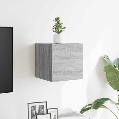 Wall Mounted TV Cabinet Grey Sonoma 30.5x30x30 cm