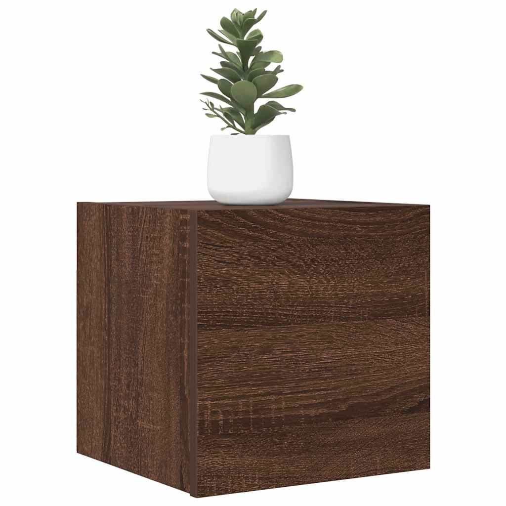 Wall Mounted TV Cabinet 2 pcs Brown Oak 30.5x30x30 cm
