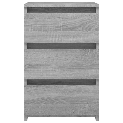 Grey Sonoma Bed Cabinet 40x35x62.5 cm - Durable Engineered Wood