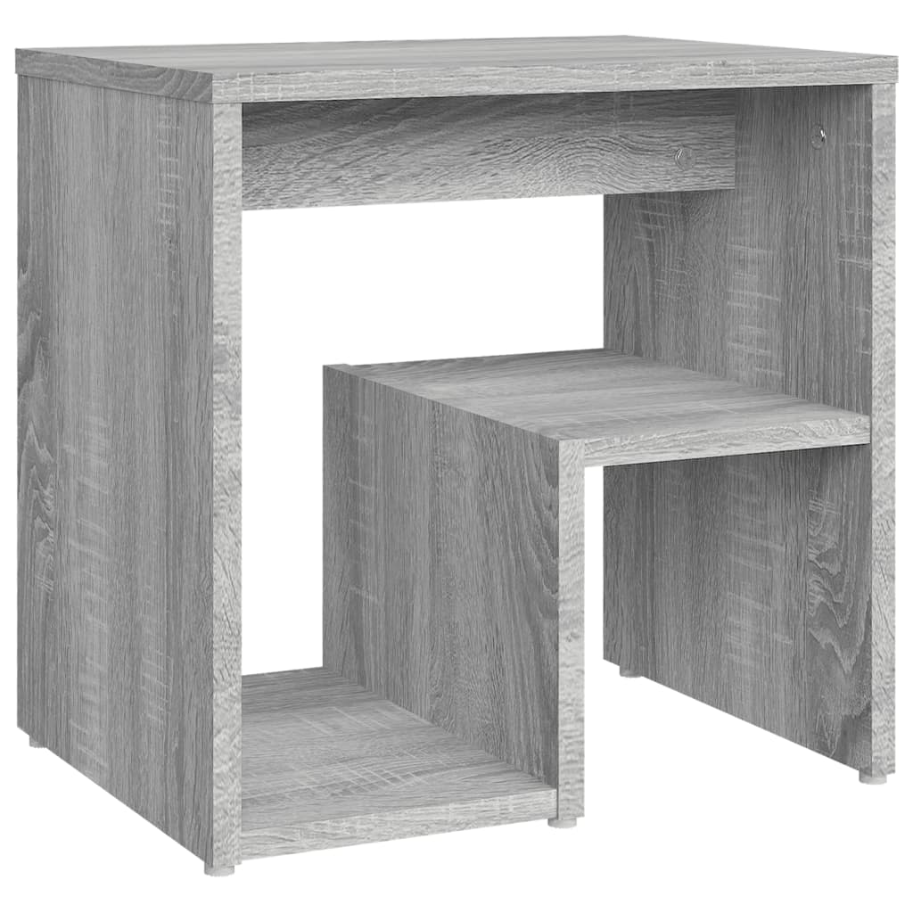 Set of 2 Grey Sonoma Bed Cabinets, Engineered Wood 40x30x40 cm