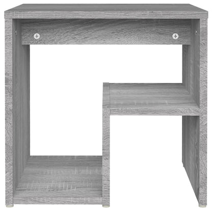 Set of 2 Grey Sonoma Bed Cabinets, Engineered Wood 40x30x40 cm