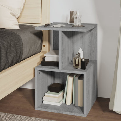 Grey Sonoma Bedside Cabinet 35x35x55 cm - Engineered Wood