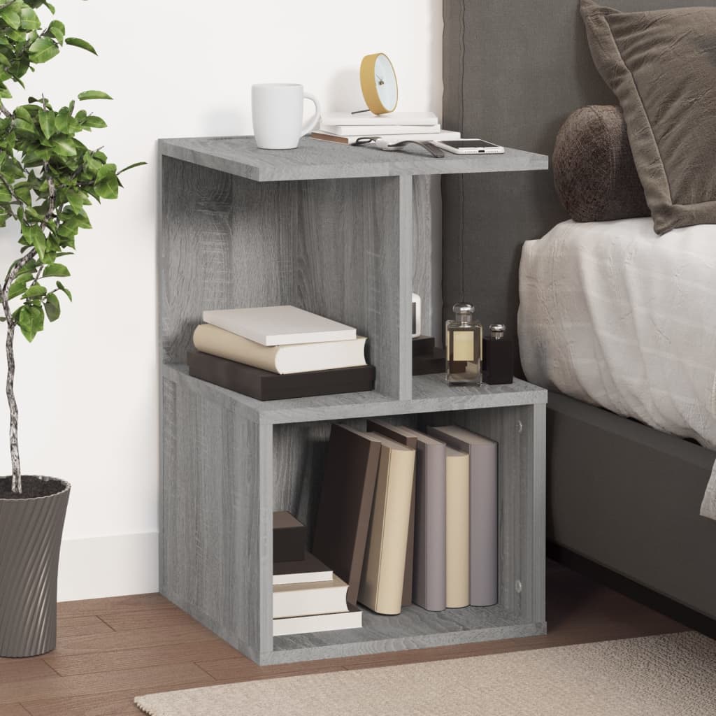 Grey Sonoma Bedside Cabinet 35x35x55 cm - Engineered Wood