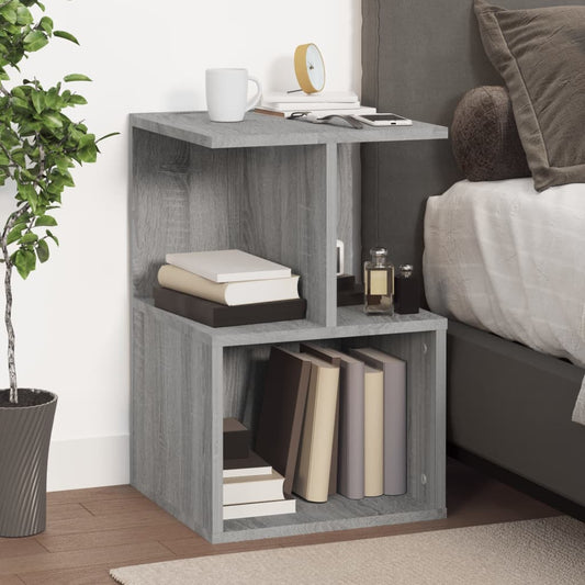 Grey Sonoma Bedside Cabinet 35x35x55 cm - Engineered Wood