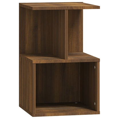 Brown Oak Bedside Cabinet 35x35x55 cm - Engineered Wood