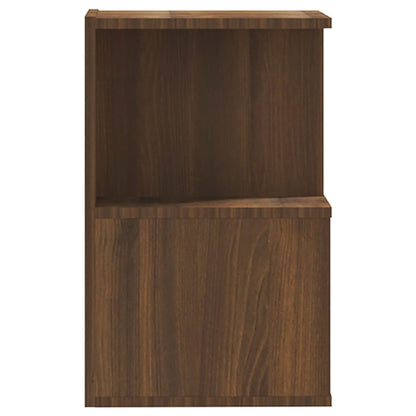Brown Oak Bedside Cabinet 35x35x55 cm - Engineered Wood