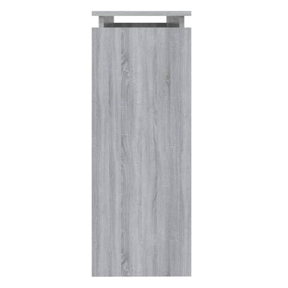 Sonoma Grey Console Table - 102x30x80 cm, Engineered Wood