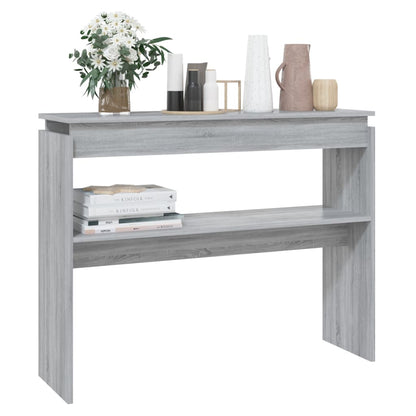 Sonoma Grey Console Table - 102x30x80 cm, Engineered Wood