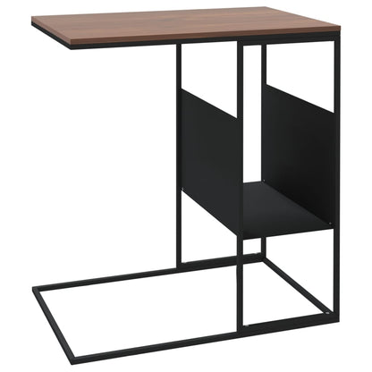 Side Table Black 55x36x59.5 cm Engineered Wood