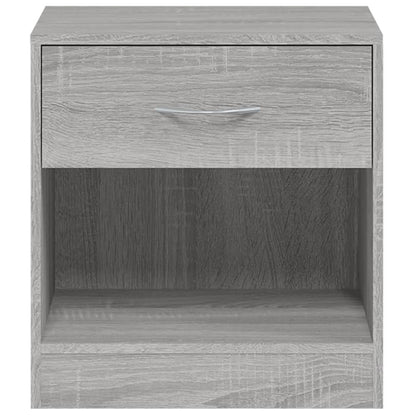 Grey Sonoma Bedside Cabinets with Drawer - Set of 2