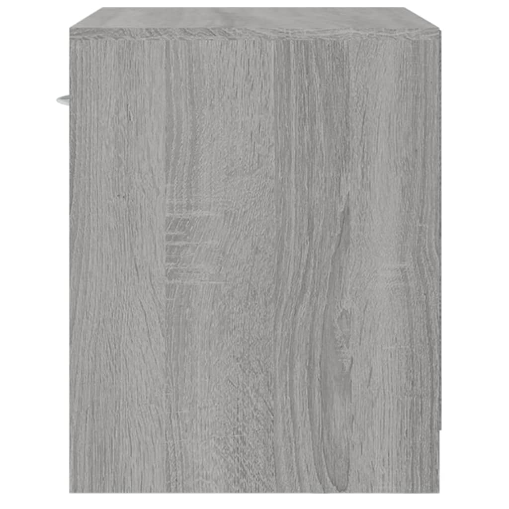 Grey Sonoma Bedside Cabinets with Drawer - Set of 2