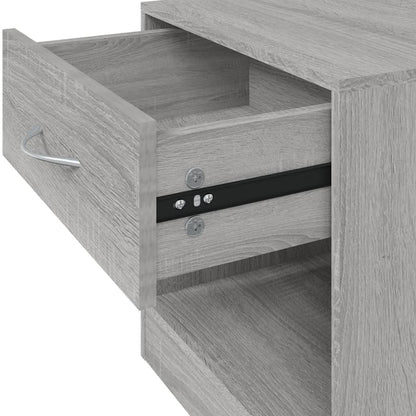 Grey Sonoma Bedside Cabinets with Drawer - Set of 2