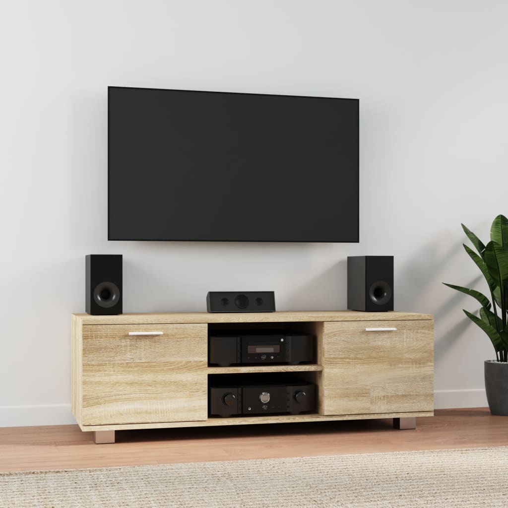 TV Cabinet Sonoma Oak 120x40.5x35 cm Engineered Wood