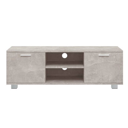 TV Cabinet Concrete Grey 120x40.5x35 cm Engineered Wood