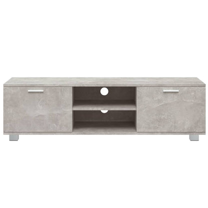 TV Cabinet Concrete Grey 140x40.5x35 cm Engineered Wood
