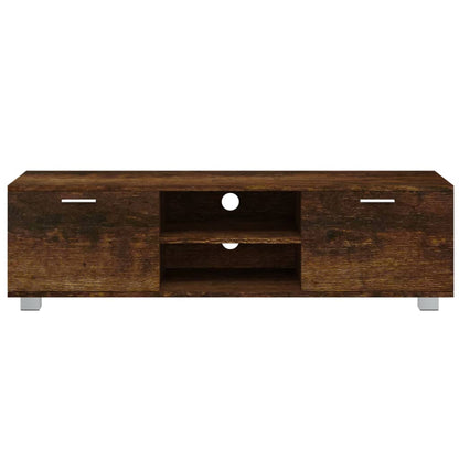 TV Cabinet Smoked Oak 140x40.5x35 cm Engineered Wood