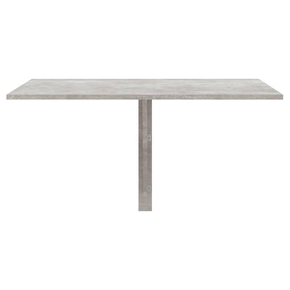 Concrete Grey Folding Wall Table 100x60x56 cm - Engineered Wood
