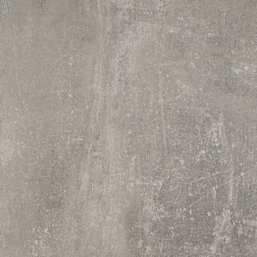 Concrete Grey Engineered Wood Desk with Drawer & Cabinet, 100x40x73 cm