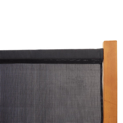 Elegant Black 4-Panel Room Divider - 280x180 cm Privacy Screen