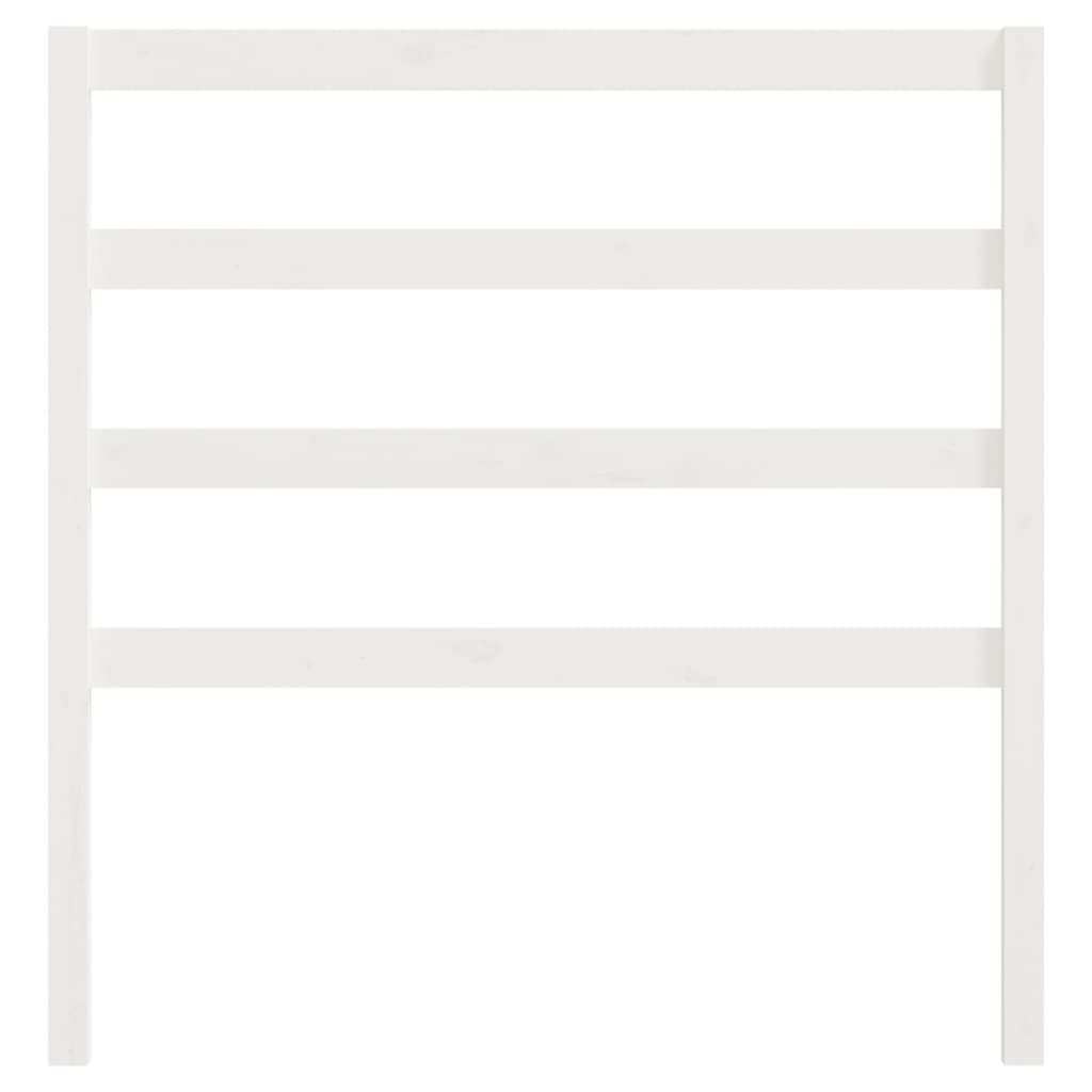 Solid Pine White Bed Headboard 96x4x100 cm - Elegant & Durable