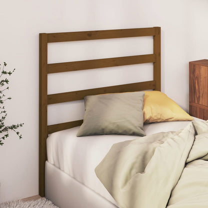 Solid Wood Pine Bed Headboard, Honey Brown, 96x4x100 cm