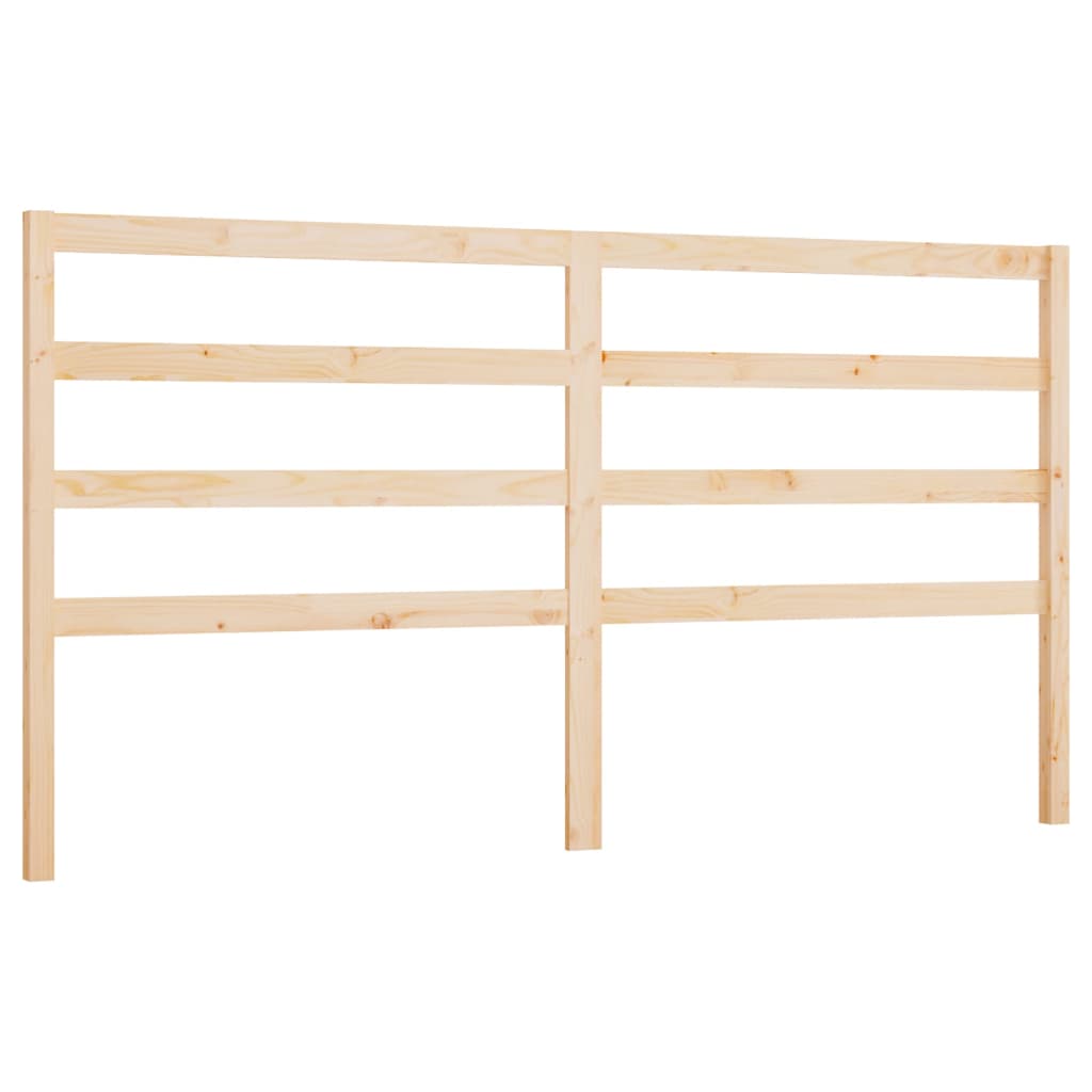 Solid Pine Bed Headboard 206x4x100 cm - Durable & Stylish Design