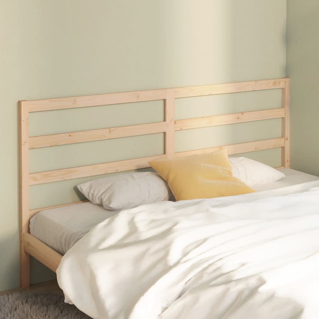 Solid Pine Bed Headboard 206x4x100 cm - Durable & Stylish Design