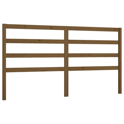 Solid Pine Bed Headboard - Honey Brown, 206x4x100 cm