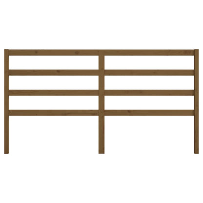 Solid Pine Bed Headboard - Honey Brown, 206x4x100 cm
