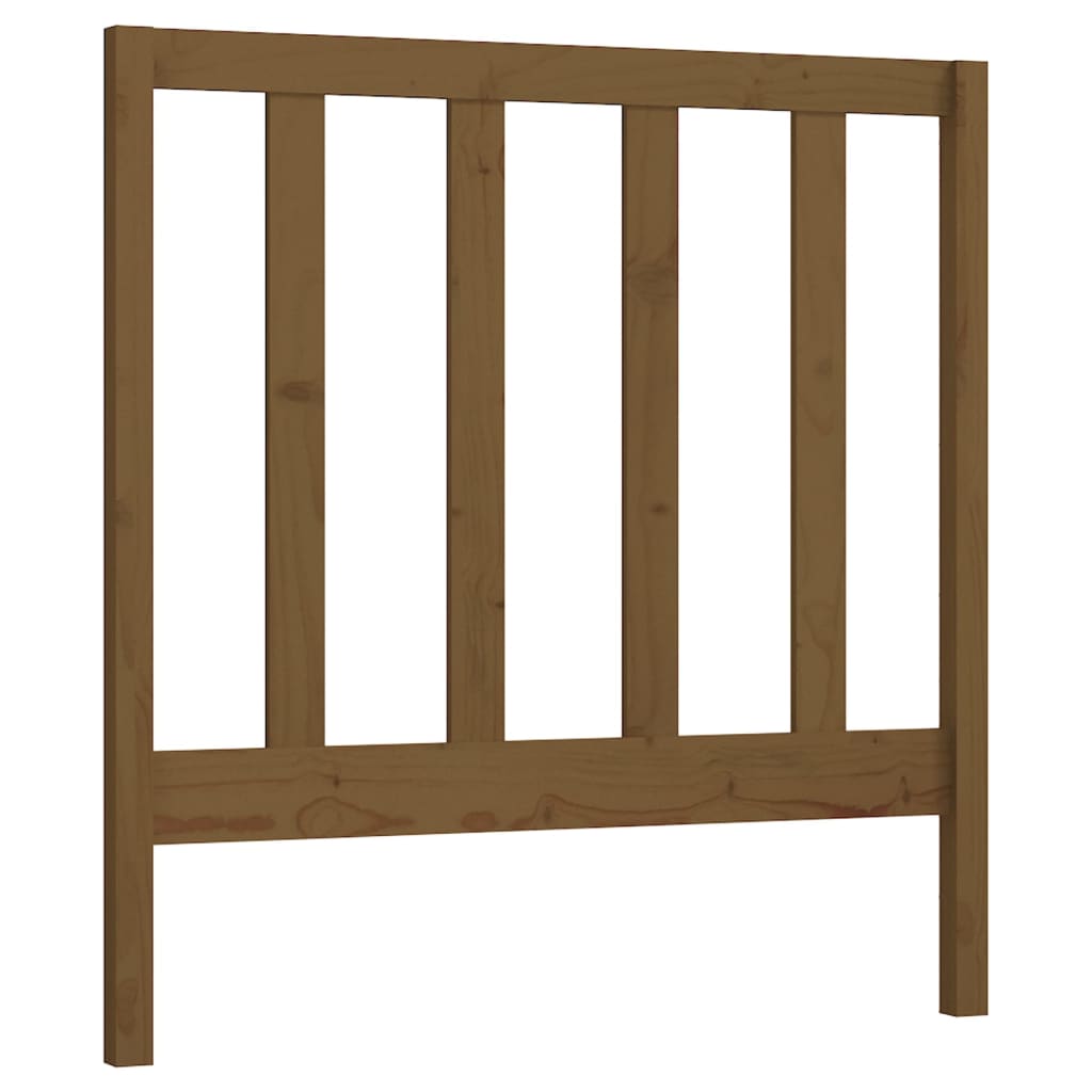 Solid Pine Bed Headboard, Honey Brown, 96x4x100 cm