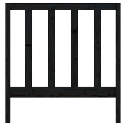 Solid Pine Black Headboard, 96x4x100 cm - Elegant Bedroom Upgrade