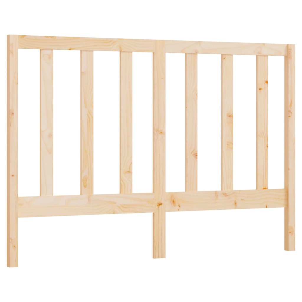 Solid Pine Wood Bed Headboard - 126x4x100 cm