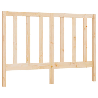 Solid Pine Wood Bed Headboard - 126x4x100 cm
