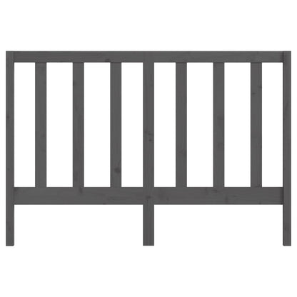 Solid Wood Pine Bed Headboard - Grey, 141x4x100 cm