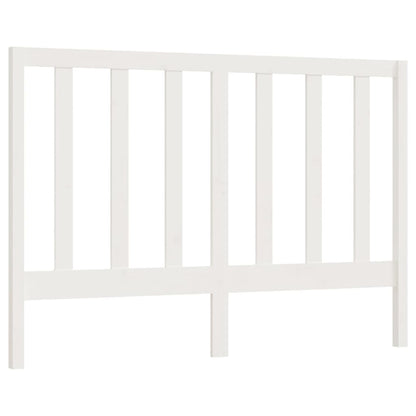 Solid Pine White Bed Headboard 146x100 cm - Elegant Design