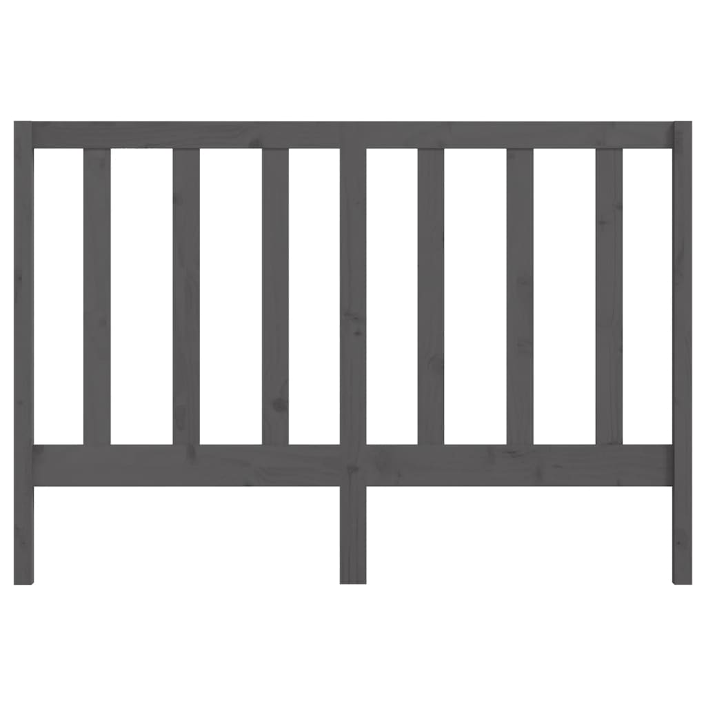 Solid Pine Grey Bed Headboard, 166x4x100 cm - Stylish Durability