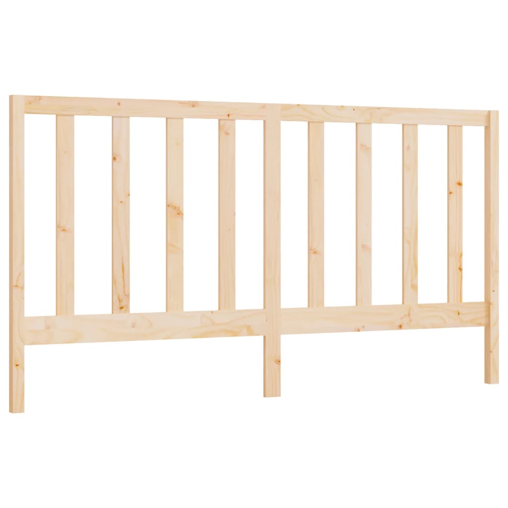 Solid Pine Wood Bed Headboard 206x4x100 cm - Durable & Stylish