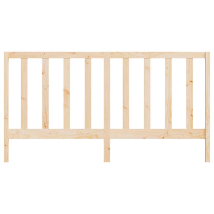 Solid Pine Wood Bed Headboard 206x4x100 cm - Durable & Stylish