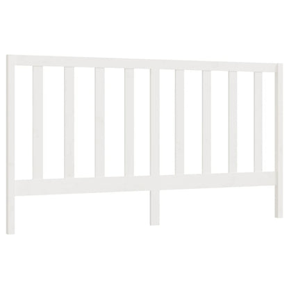 Solid Pine White Headboard 206x4x100 cm - Stylish & Durable