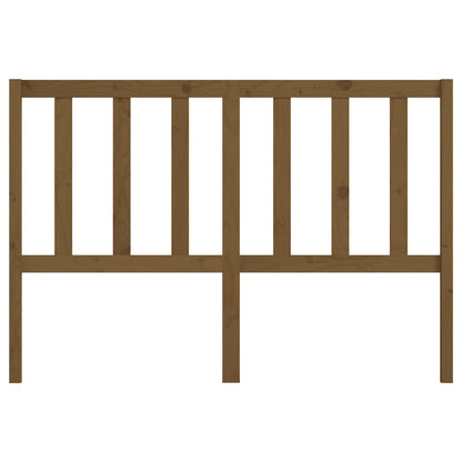 Solid Pine Honey Brown Bed Headboard - 141x4x100 cm