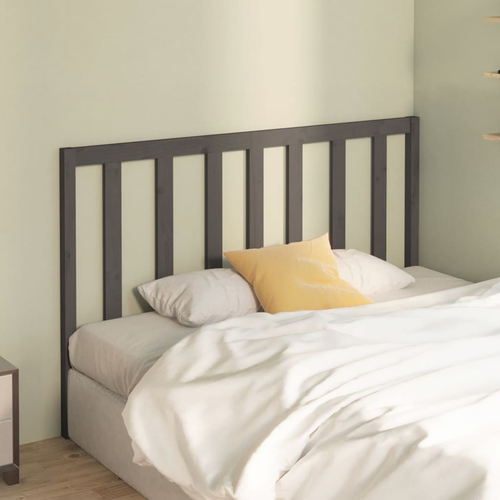 Solid Pine Grey Headboard 166x4x100 cm - Durable & Stylish