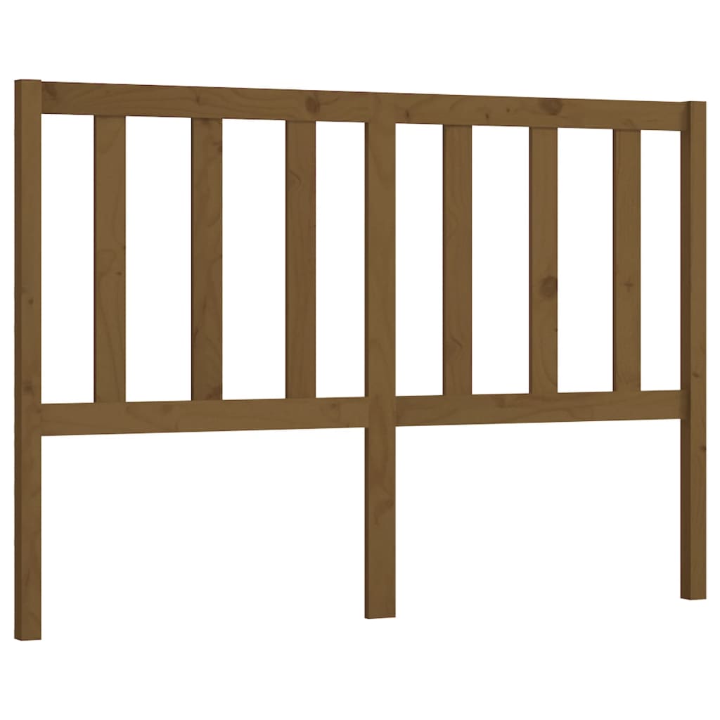 Solid Wood Pine Honey Brown Headboard 166x4x100 cm