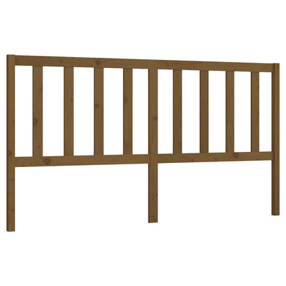 Solid Pine Bed Headboard - Honey Brown, 186x4x100 cm