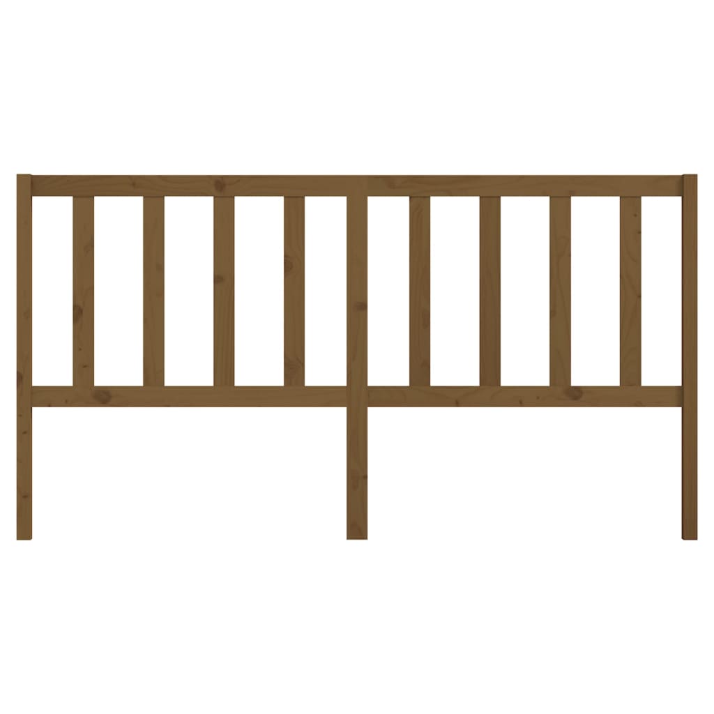 Solid Pine Bed Headboard - Honey Brown, 186x4x100 cm