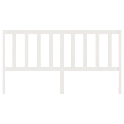Solid Pine Wood Headboard, White, 206x4x100 cm - Elegant & Durable