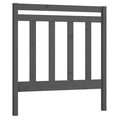 Solid Wood Pine Grey Headboard 81x4x100 cm - Stylish & Durable