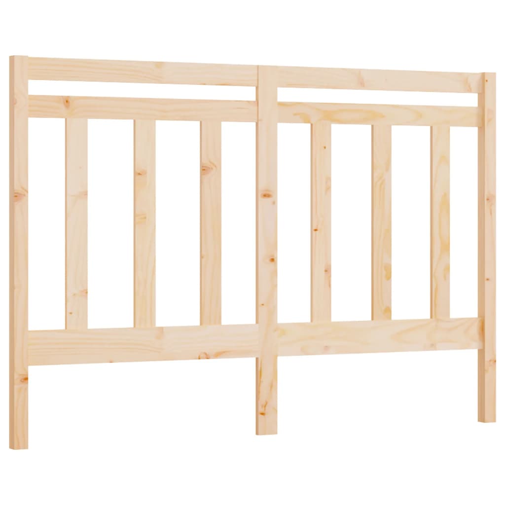 Solid Pine Wood Bed Headboard 126x4x100 cm - Rustic Elegance